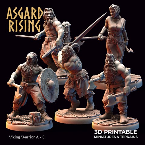 Image of Viking Warriors (ver. 1) /EasyToPrint/ /Pre-supported/