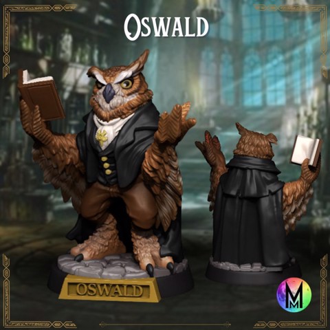 Image of Kenku Wizard - Professor Oswald the Kenku Wizard ( Owl themed Kenku Wizard )