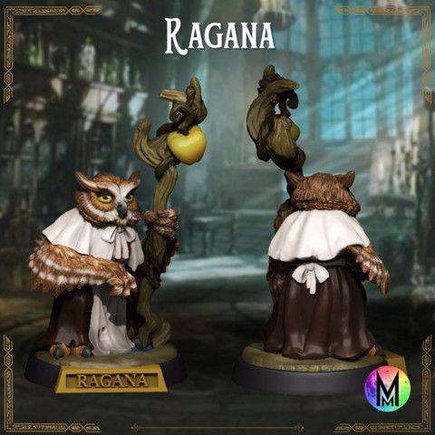 Image of Kenku Female - Ragana the Owlkin / Kenku sorceress ( Female Owl themed Kenku )