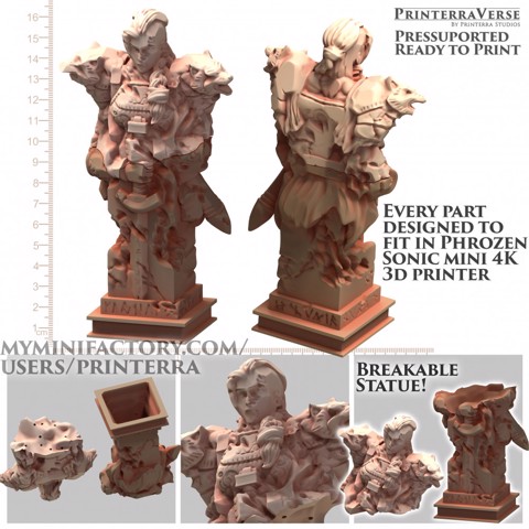 Image of 021 NORSE Wolfemme Breakable Statue Scatter Terrain Ruins