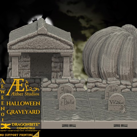 Image of AEWEEN01 - Halloween Graveyard