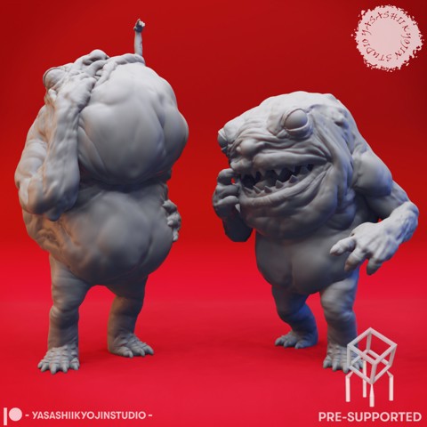 Image of Banderhobb Pair - Tabletop Miniatures (Pre-Supported)