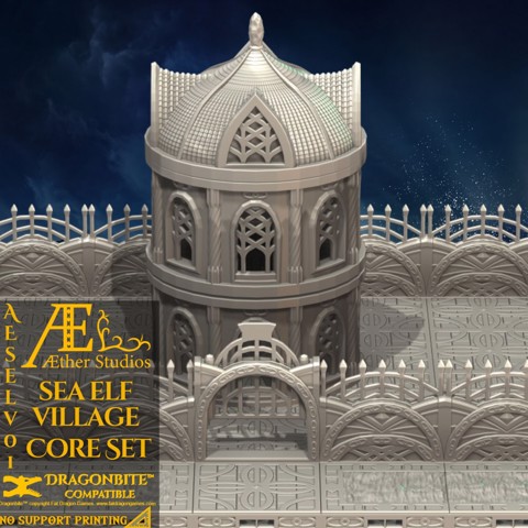Image of AESELV01 - Sea Elf Village Core Set