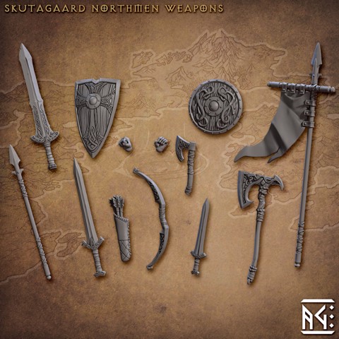 Image of Standalone Weapons and Hands (Skutagaard Northmen Saga)