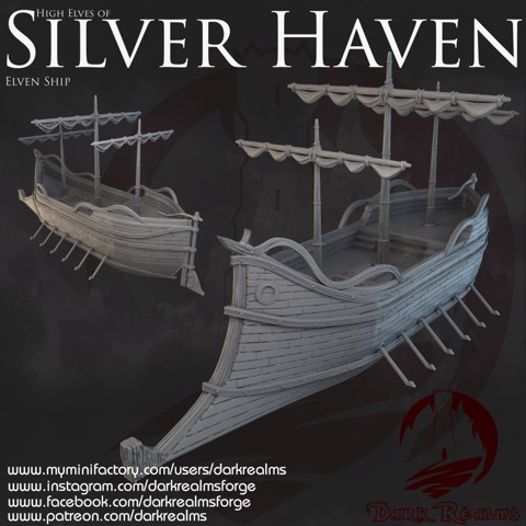 Image of Dark Realms - Silver Haven - Elven SHip