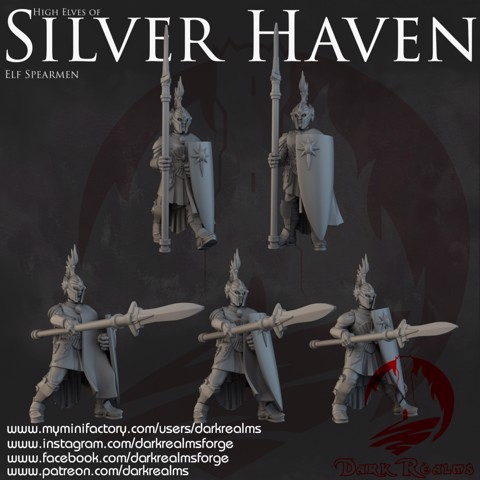Image of Dark Realms - Silver Haven - Elf Warriors