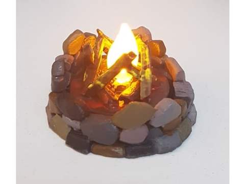 Image of campfire tea light
