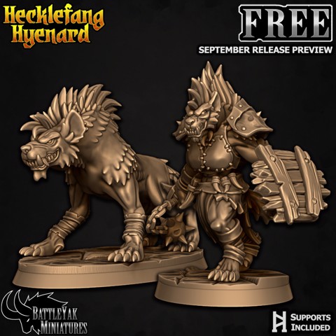 Image of Hecklefang Hyenard Free Files - September Release Preview