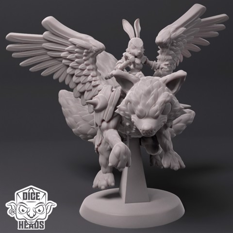 Image of Kitsune Mount (100mm) (pre-supported included)