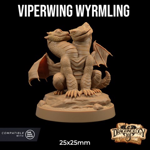 Image of Viperwing Wyrmling | PRESUPPORTED | Dragonology 101
