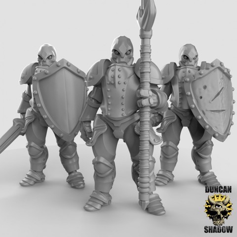 Image of Warforged Fighters 3 (multi weapon options) (Pre Supported)