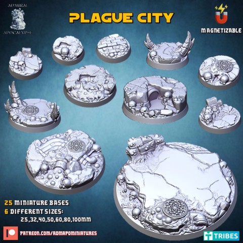 Image of Plague City Bases (Pre-supported)