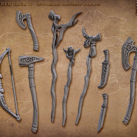 Image of Standalone Weapons and Hands (Skutagaard Northmen Saga II)