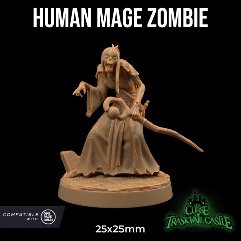 Image of Human Mage Zombie | PRESUPPORTED | The Curse of Traskvale Castle