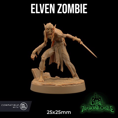 Image of Elven Zombie | PRESUPPORTED | The Curse of Traskvale Castle