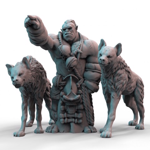 Image of Orc Hyena Handler (pre-supported)