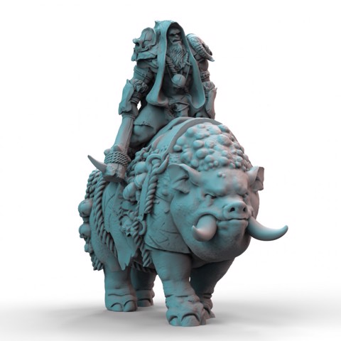 Image of Orc War Boss Hog Mount (pre-supported)