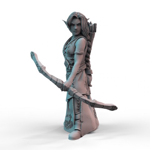 Image of Young Wood Elf (F) (pre-supported)