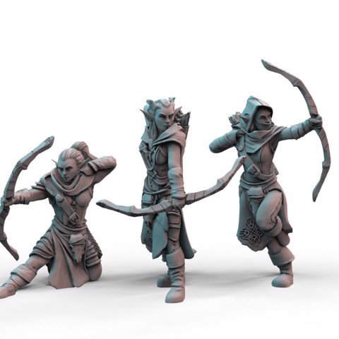 Image of Wood Elf Archers (F) (pre-supported)