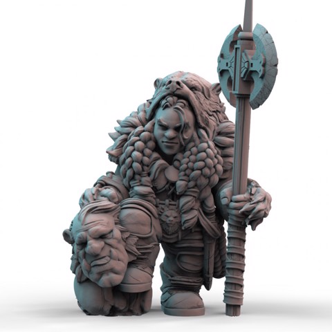 Image of Dwarf Troll Hunter (pre-supported)