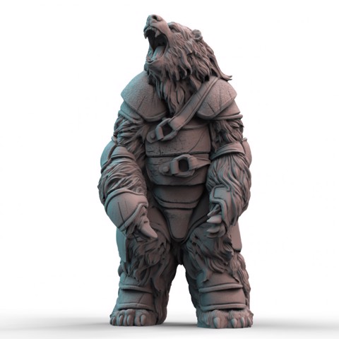 Image of Armoured Bear (pre-supported)