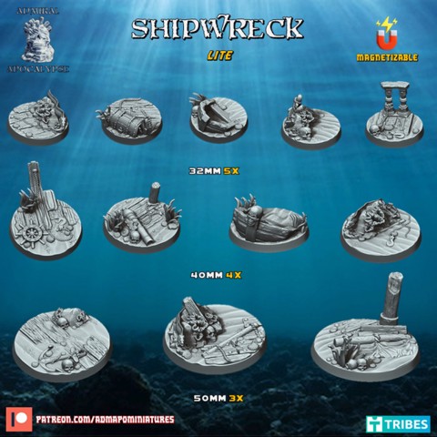 Image of Shipwreck Bases Lite (Pre-supported)