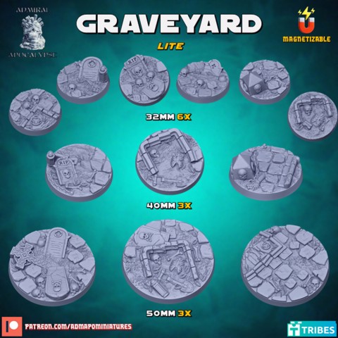 Image of Graveyard Bases Lite (Pre-supported)