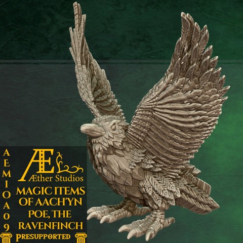 Image of AEMIOA09 - Poe, the Ravenfinch