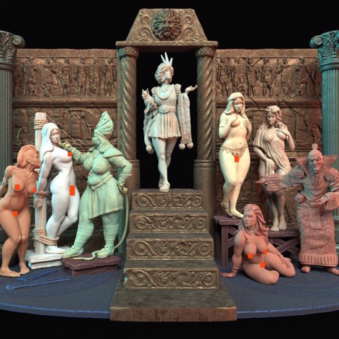 Image of The slavemarket diorama