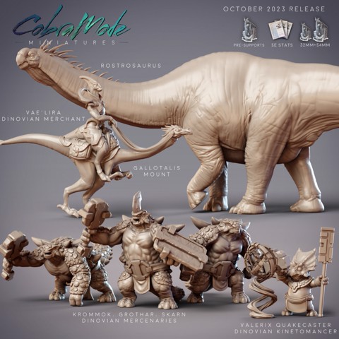 Image of CobraMode 44 October 2023 Release - Dinovian Dinosaur Folk