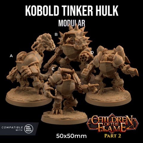 Image of Kobold Tinker Hulk| PRESUPPORTED | | Children of the Flame Part 2