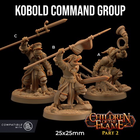 Image of Kobold Command Group| PRESUPPORTED  | Children of the Flame Part 2