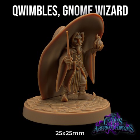 Image of Qwimbles, Gnome Wizard | PRESUPPORTED | The Caverns of Aberrant Horror