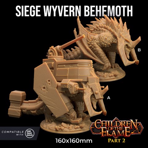 Image of Siege Wyvern Behemoth | PRESUPPORTED | Children of the Flame Part 2