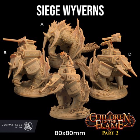 Image of Siege Wyverns | PRESUPPORTED | Children of the Flame Part 2
