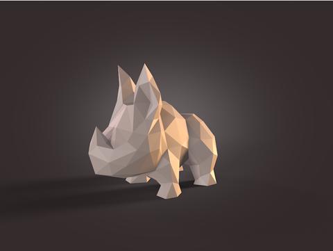 Image of Low_Poly_Rhino