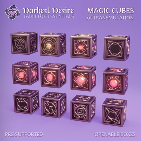 Image of Cubes of Transmutation - Openable Boxes