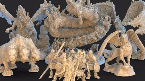 Image of Bestiary - 3D Printable Models 