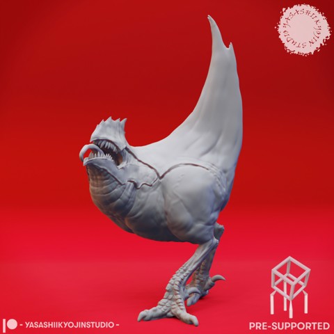 Image of Abyssal Rooster - Tabletop Miniature (Pre-Supported)