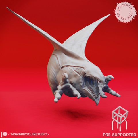Image of Flying Abyssal Chicken - Tabletop Miniature (Pre-Supported)