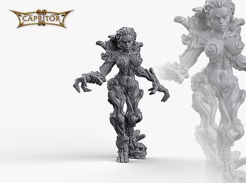 Image of "Dryad Elemental 2" Miniature (28mm - 32mm Scale)