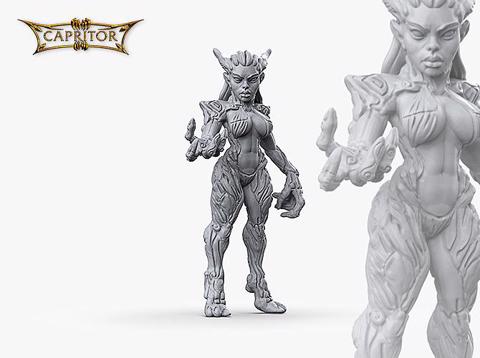 Image of "Dryad Warrior" Miniature (28mm Scale)