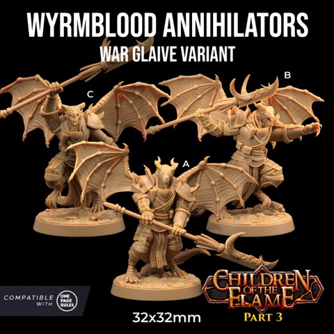 Image of Wyrmblood Annihilators - Wyrmblood Draconians | PRESUPPORTED | Children of the Flame Part 3