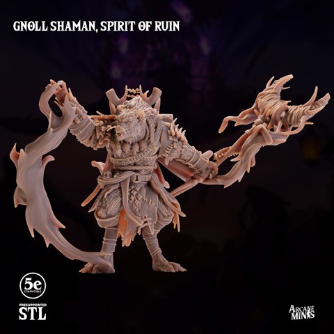 Image of Gnoll Shaman, Spirit of Ruin