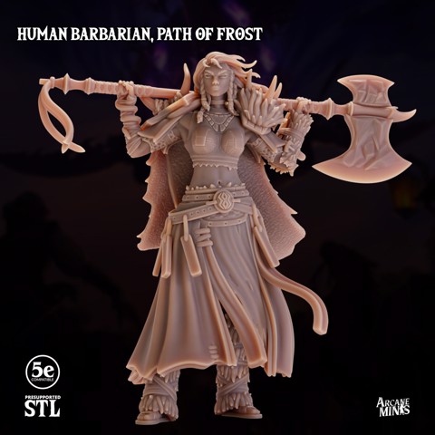 Image of Human Barbarian Female, Path of Frost