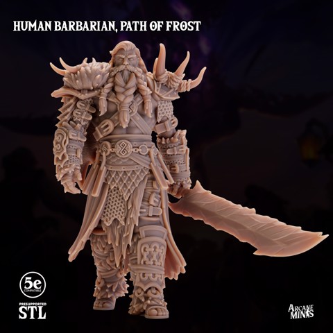 Image of Human Barbarian Male, Path of Frost
