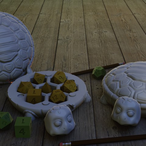 Image of Tortoise dice holder