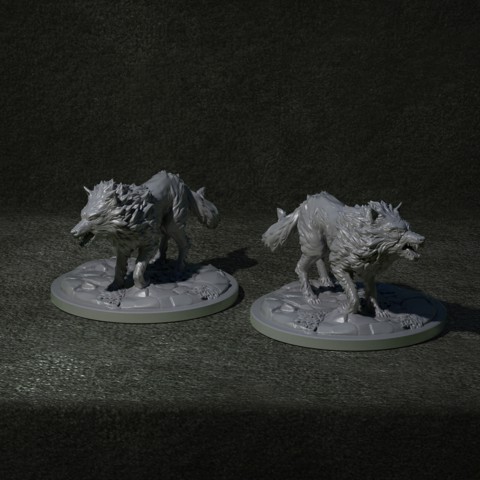 Image of With Base: Wolf Clean