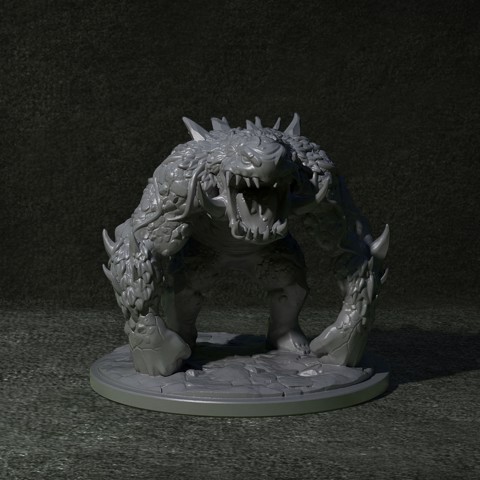 Image of With Base: Stone Mountain Troll
