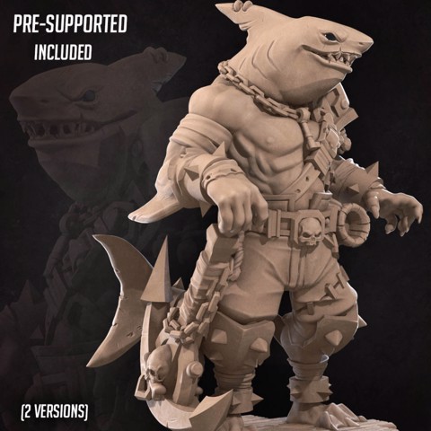 Image of Sharkfolk Bandit Boss (2 Versions)